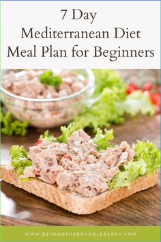 Get started on the Mediterranean diet with this easy-to-follow 7-day meal plan. - mediterranean diet for beginners | mediterranean diet meal plan | mediterranean diet recipes | clean eating recipes | gluten free recipes | dairy free recipes | healthy snacks | meal prep recipes Dairy Free Recipes Healthy, Diet Meal Plan For Beginners, Meal Plan For Beginners, Lemon Herb Chicken, Whole 30 Diet, 7 Day Meal Plan, The Mediterranean Diet, Dessert Dips