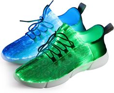 Amazon.com | Shinmax Light Up Shoes,Fiber Optic LED Shoes for Women Men USB Charging Dancing LED Sneakers Flashing Shoes Glowing Luminous Trainers for Festivals,Christmas,Halloween and Parties White | Shoes Bright Shoes, Sneakers Kids, Led Shoes, Light Sneakers, Light Up Shoes, Black White Pink, Best Wear, Fiber Optic, Up Shoes