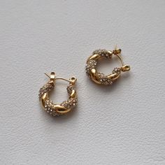 Take the plunge with Mia Hoops – the definition of style and sophistication! Small but mighty, these beauts will have your fashion game on point. They're small enough to be subtle but stylish, with just enough sparkle to make a statement. - stainless steel, gold plated-16mm Small Gold Earrings, Small Earrings Gold, Small But Mighty, Jewelry Accessories Ideas, Dope Jewelry, Classy Jewelry, Jewelry Essentials, Jewelry Lookbook, Antique Engagement Rings