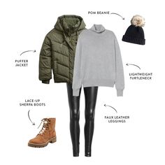 Camping Wardrobe, Ireland Christmas, Capsule Wardrobe 2020, Clothes Winter, Winter Packing, Winter Capsule, Winter Capsule Wardrobe, Fashion Articles, Legging Outfits