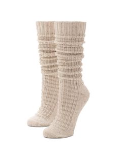 Waffle Slouch SockHUE Waffle Slouch socks are designed to slouch around the calf and ankle, with an elastic cuff at the top to keep it secure. Slouch Socks, Elastic Top, Top Band, Chunky Boots, Retail Shop, Leg Warmers, Crew Socks, Waffles, Ready To Wear