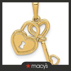 in stock Luxury Hallmarked Jewelry For Valentine's Day, Yellow Gold Double Heart Jewelry With Hallmark, Elegant Double Heart 14k Stamped Jewelry, Luxury 14k Gold Double Heart Jewelry, Valentine's Day 14k Gold Jewelry With Hallmark, Valentine's Day Yellow Gold Polished Jewelry, Macy's Luxury Jewelry For Anniversary, Macy's Jewelry For Valentine's Day Anniversary, 14k Gold Double Heart Jewelry For Formal Occasions