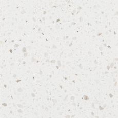 a white counter top with small speckles on it