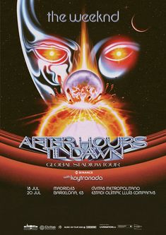 an advertisement for the new album, after hours at the national stadium in las vegas