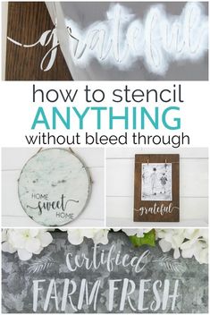 Diy Wood Signs, Stencil Crafts, Stencil Diy