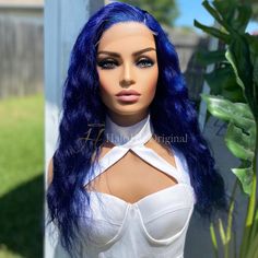 Add a bold splash of color to your look with this Ultramarine Blue 5x5 Lace Closure Wig! Crafted from high-quality human hair, this wig offers a pre-plucked hairline with bleached knots, ensuring a natural, seamless appearance. With 150% density and full ends, the wig offers both volume and movement, perfect for anyone looking to make a statement. The 5x5 closure provides a versatile styling experience while maintaining a realistic scalp look. Whether you're heading out for a night on the town, 5x5 Lace Closure Wig, 5x5 Closure Wig, Ultramarine Blue, Human Hair Color, Wide Tooth Comb, Sulfate Free Shampoo, Lace Closure Wig, Closure Wig, Heat Styling Products