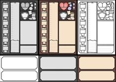 the floor plan for an apartment with different rooms and furniture, as well as other items