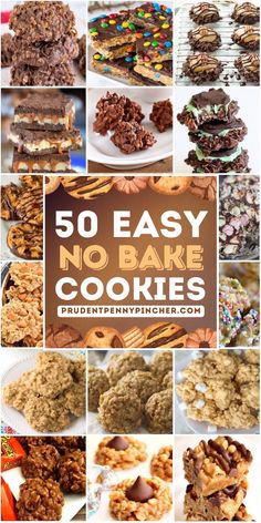 50 easy no bake cookies