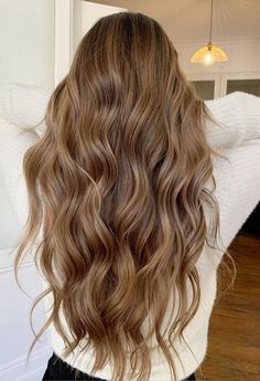 Medium Brown With Honey Highlights, Light Brown Hair No Blonde, Hair Color Fall Blonde, Hair Colors That Make You Look Tan, Light Brown Balayage On Brown Hair, Ask Blonde Balayage, Solid Hair Color Ideas Fall, Light Brown Hair Full Color, Caramel Highlights Dirty Blonde Hair