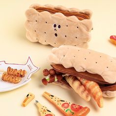 Specification Material: Soft PlushSize: 19cm x 10cm x 5cmWeight: 50g Package 1 x Kawaii Cracker Biscuit Man Plush Stationery Pencil Case Bag Notes Due to the light and screen setting difference, the item's colour may be slightly different from the pictures.Please allow slight dimension differences due to different manual measurements. Novelty Rectangular Pencil Case Gift, Novelty Rectangular Pencil Case For Gift, Pencil Case, Crackers, Biscuits, Pencil, Stationery, Screen, Drawings