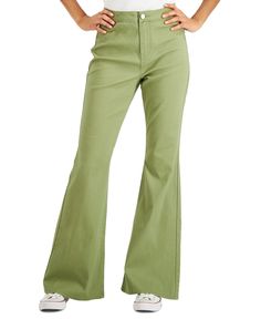 Brand: DollhouseColor: Sage GreenSize Type: Women's Juniors'Size: 13/14 (30 W x 33 L )Condition: New with TagsDescription:Add style to your denim wardrobe with these flare-leg denim jeans from Dollhouse.Approx. inseam: 33"        High rise: approx. 10-1/2"; leg opening: 24-1/2"        Zipper and button closure at front; belt loops         Patch pockets at back        Cotton/spandex        Machine washable        Imported Dollhouse Juniors' Size 13 / 14 Sage Green Flare Leg Denim Jeans - 30 W x 33 L Brand: DollhouseColor: Sage GreenSize Type: Women's Juniors'Size: 13/14 (30 W x 33 L )Condition: New with TagsDescription:Add style to your denim wardrobe with these flare-leg denim jeans from Dollhouse.Approx. inseam: 33"        High rise: approx. 10-1/2"; leg opening: 24-1/2"        Zipper and Green Jeans, Juniors Jeans, Jeans Online, Cotton Spandex, Jeans Pants, Size 13, Sage Green, Khaki Pants, Doll House