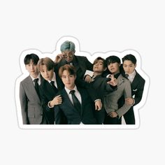 an image of people in suits and ties sticker