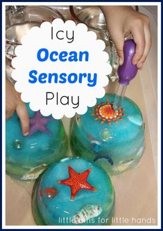 Icy Super Hero Rescue Sensory Sink | Little Bins for Little Hands Ocean Activities For Kids, Ocean Theme Preschool Activities, Ocean Sensory Play, Ocean Science Activities, Ocean Activities Preschool, Summer Science Activities, Ocean Sensory, Ocean Theme Preschool, Sea Activities