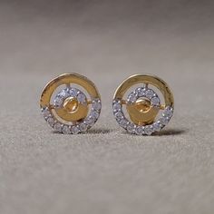 Welcome to our shop "JewelrybyMichealB"  ● Round Cut Lab Grown Diamond Earrings 14k Yellow Gold Half Halo Studs Wedding Earrings Dainty Studs Diamond Stud Personalized Gifts For Her Item Description and specifications: ● All Stone Details Type      : Lab Grown Diamond  Shape   : Round cut Size       : 0.8 MM (± 0.20) (2 Pcs) Weight  : 0.10 TCW (Diamond Equivalent) Color     : DEF  Clarity   : VVS-VS Cut         : Brilliant ● Metal Details - Metal type: Silver, Gold, Platinum - Metal Purity: 925, 10k, 14k, 18k - Metal Tone: White, Rose, Yellow - Metal Stamp: Yes ● There are 2 kinds of LAB GROWN DIAMONDS. CVD Lab grown diamonds and HPHT Lab grown diamonds. The difference between the CVD and HPHT Lab Grown Diamond is the CVD Lab grown diamond will react to a diamond detector pen and the HPHT Studs Diamond, Dainty Studs, Earrings Dainty, Personalized Gifts For Her, Wedding Jewelry Earrings, Rose Yellow, Platinum Metal, Diamond Stud, Diamond Shape