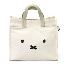 Cute Beige Travel Bag, Cute Large Capacity Satchel For Everyday Use, Canvas Backpack With Removable Pouch For Daily Use, School Canvas Bag With Double Handle, Double Handle Canvas Bag For School, Cute Everyday Beige Shoulder Bag, Cute Beige Bag With Zipper Closure, Cute Beige Bags With Zipper Closure, Cute Rectangular Bag With Zipper Closure