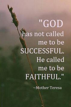 a quote on god has not called me to be successful