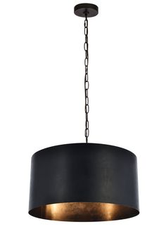 a black chandelier hanging from the ceiling with chain around it and two lights on each side