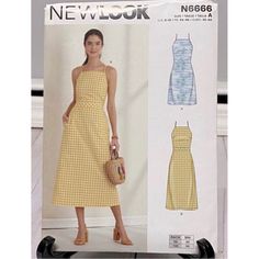 **Brand New** New Look Women’s Dress Sewing Patterns New Look N6666 Sizes: 6-18 *New, Uncut, Factory Folded* 5 Patterns For $25 Iii Grey Tulle Dress, New Look Dresses, Floral Halter Dress, Crochet Lace Dress, Ribbed Bodycon Dress, Striped Shirt Dress, Rayon Dress, Stretchy Dress, Khaki Dress