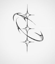 the letter e is made up of lines and curves in black ink on a white background