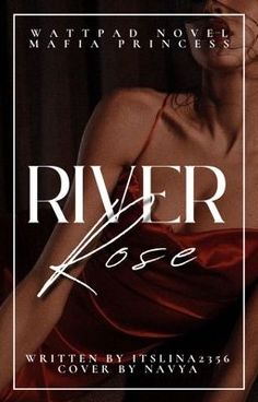 a woman in a red dress is posing for the cover of her novel river rose