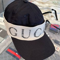 New Gucci Logo Baseball Hat Cap Size M Unisex. 100% Authentic Size M Come With Dust Bag And Gift Receipt And Gucci Paper Bag Designer Gucci Baseball Cap With Embroidered Logo, Gucci Casual Baseball Cap With Curved Brim, Casual Gucci Baseball Cap With Curved Brim, Luxury Gucci Baseball Cap, Classic Gucci Baseball Cap, Designer Baseball Cap With Adjustable Short Brim, Designer Adjustable Baseball Cap With Short Brim, Designer Black Baseball Cap With Flat Brim, Designer Baseball Cap With Short Brim