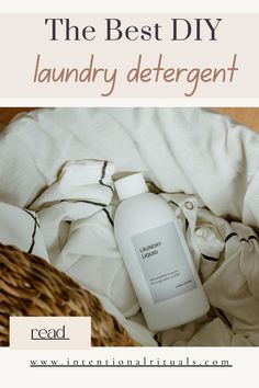 the best diy laundry detergent for all types of clothes and bed linens