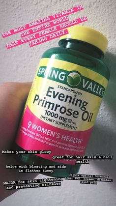 Hair And Skin Vitamins, Primrose Oil, Vitamins For Skin, Evening Primrose Oil, Health Skin Care, Body Care Routine, Evening Primrose, Body Skin Care Routine, Healthy Skin Care