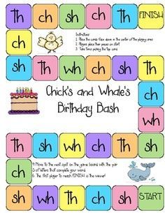 a birthday bash game with words and pictures