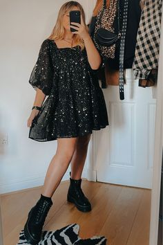 llymlrs en LTK Plus Size Dresses Winter, Plus Size Midnights Outfit, Alternative New Years Eve Outfits, Plus Size New Years Eve Outfits Casual, Llymlrs Outfit, Midsize New Year Outfit, Dressy Alternative Outfits, Mid Size New Years Eve Outfits, Goth New Years Outfit