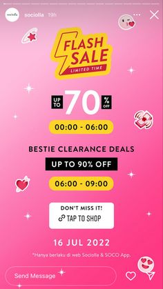 the flash sale is up to 90 % off on valentine's day, with special offers