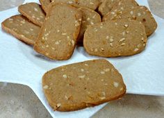 some cookies are sitting on a paper towel