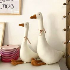 PLUSH GOOSE - Plush Goose 55cm Wonder Space Large Plushies, Plushies Animals, Sleep Cartoon, Anime Plushies, Toys Collection, Child Room, Doll Home, Nordic Decor, Sea Animal