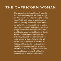 the capricon woman poem