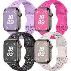 PRICES MAY VARY. 【Compatible All iWatch Model】JTaoBand sport iWatch bands are compatible with apple watch bands 44mm 45mm 49mm 42mm 41mm 40mm 38mm, the iwatch bands for women men is compatible with iwatch series 10, series 9, series 8, series 7, series 6, series 5, series 4, series 3, series 2, series 1,iWatch Ultra 1/2(49mm),iWatch SE all version. 【Recycled Material & Green Earth】JTaoBand is committed to protecting the global environment. this new band compatible for apple watch sport band is m Colorful Watches, Apple Watch Bands Sports, Best Wedding Gifts, Band Pictures, 38mm Apple Watch Band, New Bands, Watch Model, Apple Watch Band, Apple Watch Series