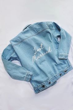 Custom Text Denim Jacket – Spikes and Seams Customizable Blue Denim Jacket, Customizable Long Sleeve Denim Jacket, Customizable Denim Jacket, Denim Blue Cotton Jacket With Letter Print, Denim Jacket Wedding, Custom Jean, Custom Jean Jacket, Custom Denim Jacket, Wedding Personalized