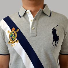 The Polo Ralph Lauren Big Pony Mesh Shirt Is A Stylish And Breathable Garment With A Prominent Embroidered Logo And Complemented With A Player Crest. Its Versatile Design Is Suitable For Various Occasions, Adding Sophistication To Your Look While Keeping You Comfortable. Gray Fitted Polo Collar Top, Fitted Gray Polo Collar Top, Fitted Gray Tops With Casual Collar, Fitted Gray Top With Casual Collar, Casual Work Wear, Spandex Shirts, Polo Sport Ralph Lauren, Polo Ralph Lauren Shorts, Red Pullover