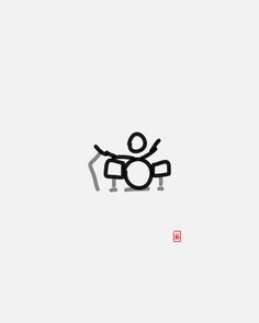 the chinese character is doing karate