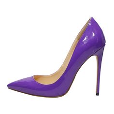 Shop Purple Court Pumps Pointed Toe Stilettos for Office Ladies With High Heel color Purple for Dancing Club, Going out, Party, Work with worldwide Free shipping & Free return. Purple Fitted Heels With 4-inch Heel, Fitted Purple High Heels, Fitted Purple Heels With 4-inch Heel, Fitted Purple Heels With Closed Toe, Fitted Purple Closed Toe Heels, Heels For Office, Office Heels, Spring Court, Double Denim Looks