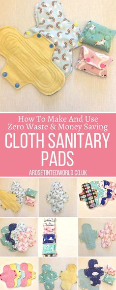 how to make and use zero waste & money saving cloth sanitary pads with instructions for sewing