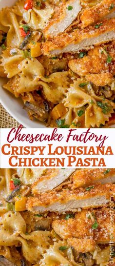 cheesecake factory crispy louisiiana chicken pasta