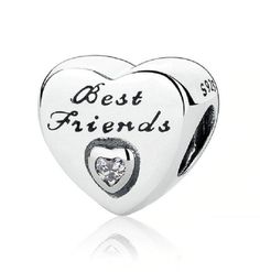 Best Friend Friendship Heart Charm Beads 100% 925 Sterling Silver fit for Authentic pandora and european bracelets 100% 925 Sterling Silver Best Friend Friendship Heart Charm Beads Fit Original WOST Bracelet Pendant Material : 925 Sterling Silver FREE SHIPPING FREE SHIPPING FREE SHIPPING Item specifics Item Type: Beads Fine or Fashion: Fashion Material: 925 Sterling Silver + AAA Cubic Zirconia Promise: 100% 925 Sterling Silver ,If No , 100% Full Refund ! Stamp: S925 Gift for: Mom, Wife, Girlfrie Geometric Silver Jewellery, Friendship Heart, Heart Diy, Charms Pandora, Bracelet Pandora, Charm Beads, Bead Store, Love Charms, Pandora Bracelets