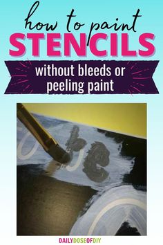 Stencil On Wood, Stencil Tutorial, Diy Canvas Art Easy, Stencils Tutorials, Vinyl Stencil, Stencil Wood, Stencil Decor, Stencils For Wood Signs