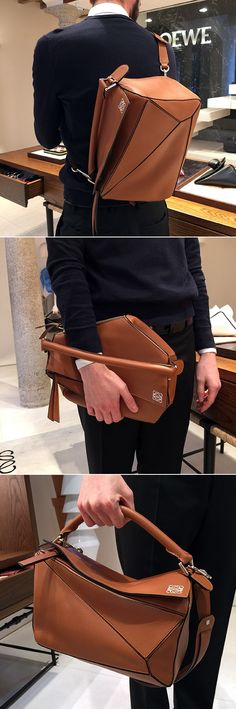 Enteresan Loewe Backpack, Loewe Puzzle Bag, 2016 Style, Manly Man, Loewe Puzzle, Dream Bag, Puzzle Bag, Handbags Luxury, Loewe Bag