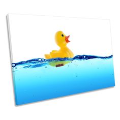 a rubber ducky floating in the water with bubbles on it's back end