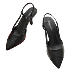 PRICES MAY VARY. 👡 100% Lambskin Insole 👡 POINTED TOE : Soft closed toe sandals would adapt your toes shapes flexible, and wrap the toes well in beauty. 👡 FIT COMFORT : These slingback pumps crafted a full leather lining, elasticated straps and rebound padding system give your feet extreme breathing and a slim look. 👡 SLINGBACK STYLE : They’re cut to a point in mixed black fabric to sleek silhouette, adding the hollow out design of upper for free to prom, party or office. 👡 C.Paravano has b Shoes For Wedding, Kitten Heel Shoes, Beige Heels, Closed Toe Sandals, Slingback Flats, Slingback Shoes, Kitten Heel Pumps, Slingback Sandals, Boots Women Fashion