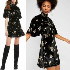 $148 Free People Be My Baby Mini Dress Floral Velvet Sz 4 Fit Flare Printed Black Nwt New Am701 New-Nwt Thank You For Looking! Check Out All My Other Items! Follow Me For New Items Added Daily. Winter Floral Print Mini Dress, Short Sleeve Dress For Night Out In Fall, Black Short Sleeve Dresses For Fall, Black Short Sleeve Dress For Fall, Fitted Floral Print Mini Dress For Winter, Short Sleeve Dresses For Fall Date Night, Short Sleeve Fall Dress For Date Night, Fall Mini Dress For Date Night With Short Sleeves, Fitted Short Sleeve Dress For Fall