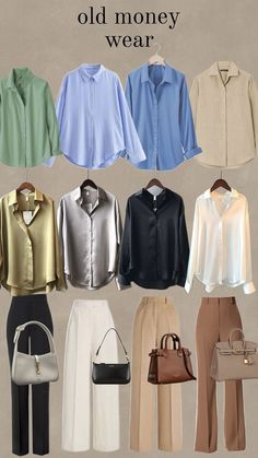 Formals For Women Classy, Rich And Elegant Outfit, Formal Outfits With Blazer, Formal Old Money Outfit Women, Old Money Fit For Woman, Rich Fashion Outfits, Old Money Trousers Woman, Old Money Outfit For Women, Old Money Women’s Style