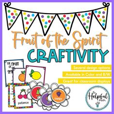 the fruit of the spirit craftivity kit