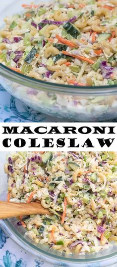 this macaroni and cheese salad is loaded with vegetables