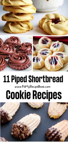 11 piped shortbread cookie recipes that are easy to make and delicious for the whole family